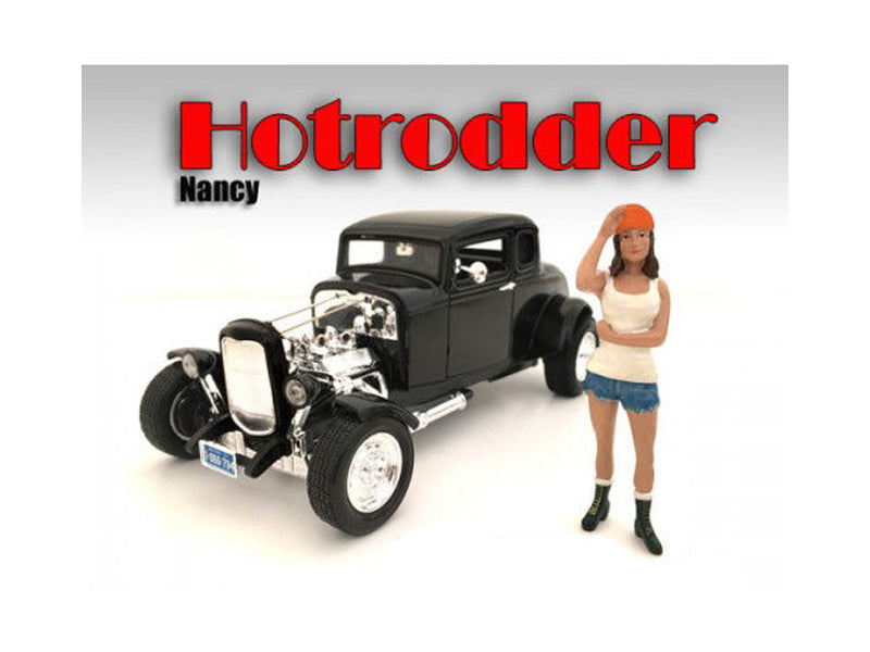 "Hotrodders" Nancy Figure For 1:18 Scale Models by American Diorama <h2>"Hotrodders" Diorama</h2> <p>High-quality diecast model car perfect collectors and enthusiasts. Features detailed interior exter