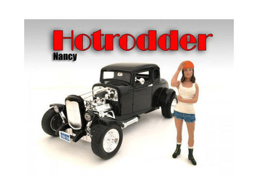 "Hotrodders" Nancy Figure For 1:18 Scale Models by American Diorama <h2>"Hotrodders" Diorama</h2> <p>High-quality diecast model car perfect collectors and enthusiasts. Features detailed interior exter