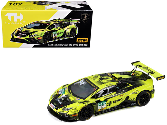 Lamborghini Huracan GT3 Evo 2 #92 Mirko Bortolotti "SSR Performance" "DTM" (2023) 1/64 T&y Diecast Model Car by Trends Hobby