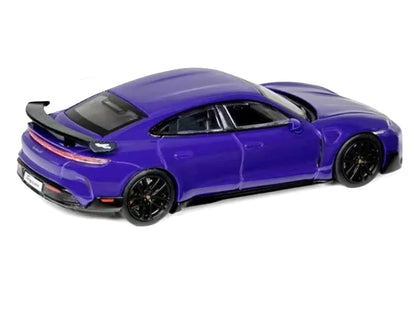 Porsche Taycan Turbo GT Purple 1/64 Diecast Model Car by Trends Hobby