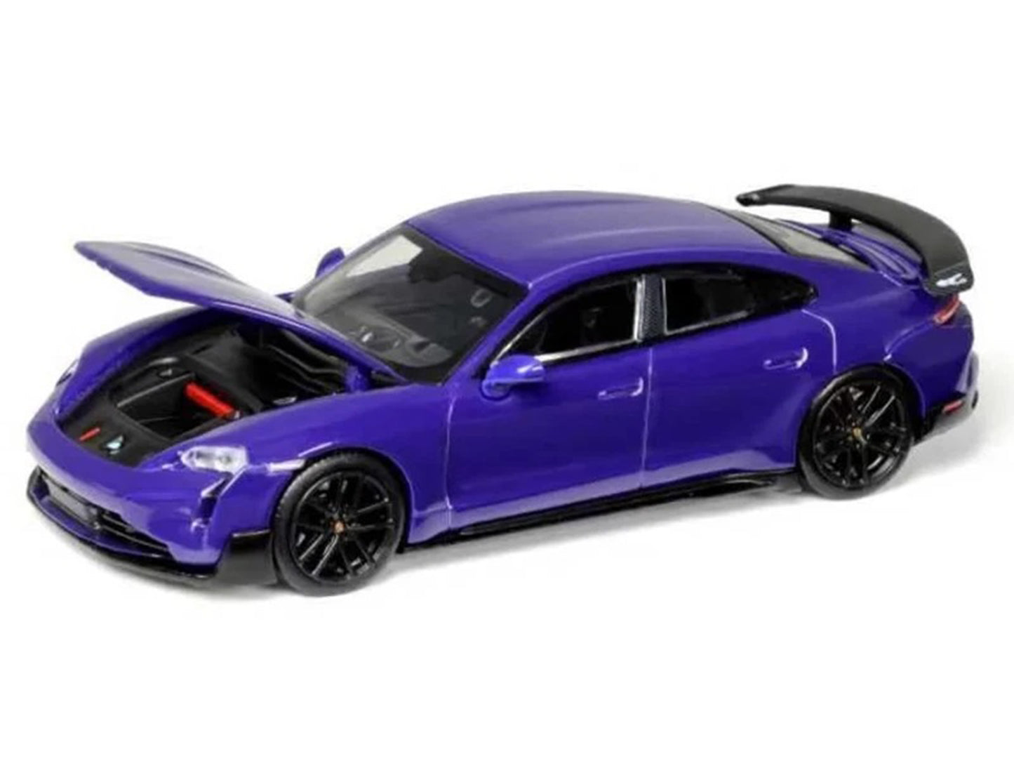 Porsche Taycan Turbo GT Purple 1/64 Diecast Model Car by Trends Hobby