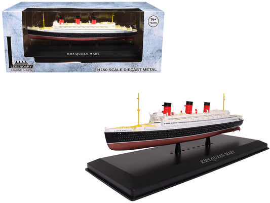 RMS Queen Mary Passenger Ship 1/1250 T&y Diecast Model by Legendary Cruise Ships
