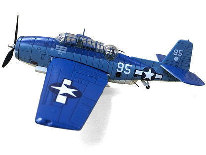 Grumman TBF Avenger Bomber Aircraft "White 95 USS Hornet" (1944) United States Navy 1/72 Diecast Model by Militaria Die Cast