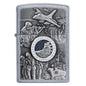 Zippo Windproof Lighter Joined L&M Forces Emblem Street Chrome