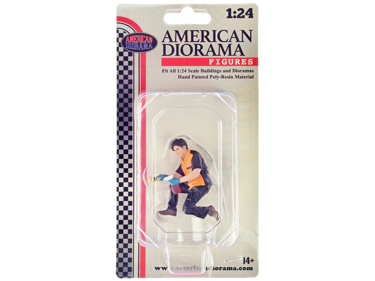 Copy of "Detail Masters" Figure 1 (Wheel Cleaning) for 1/18 Scale Models by American Diorama <h2>Copy Diorama</h2> <p>High-quality diecast model car perfect collectors and enthusiasts. Features detail
