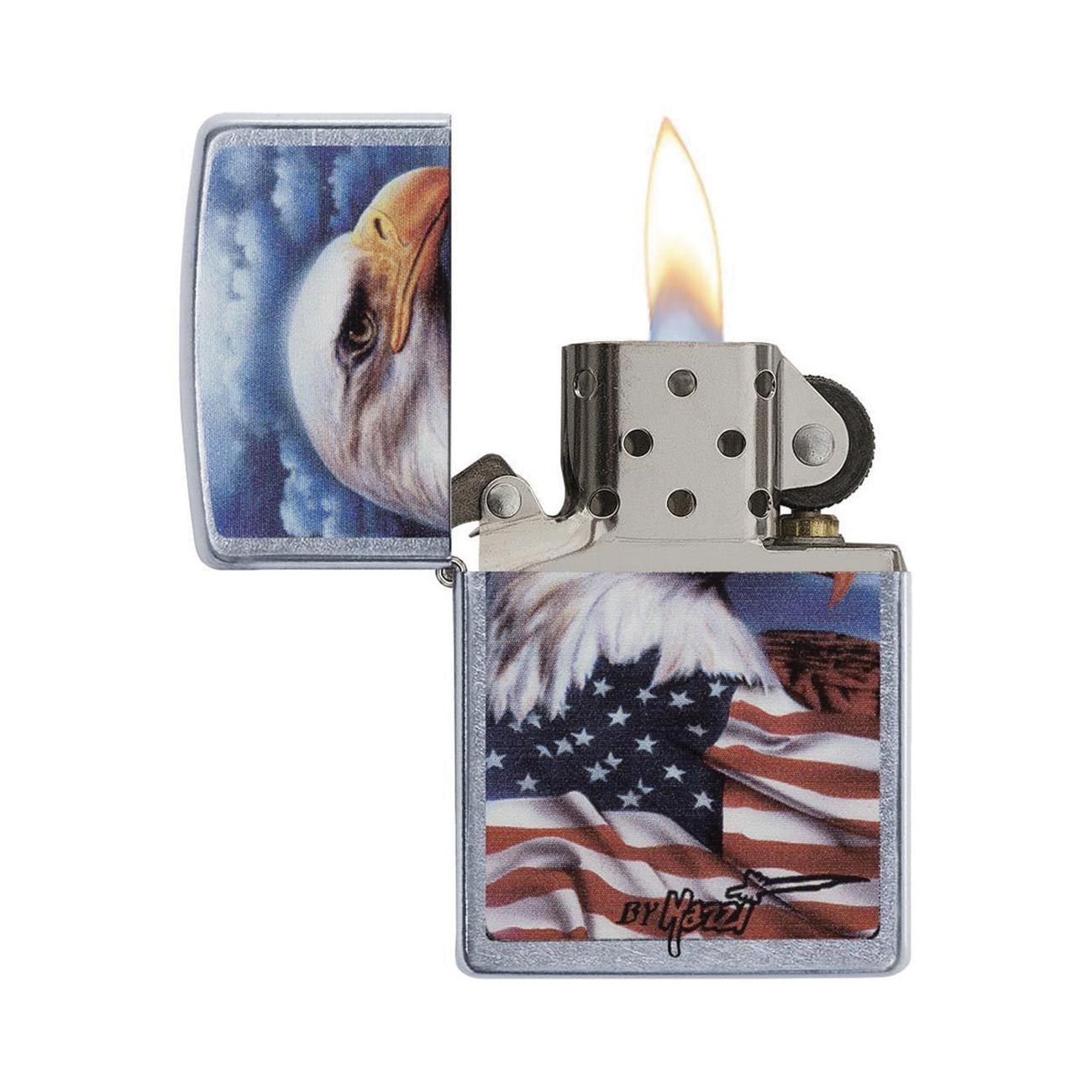Zippo Windproof Lighter Mazzi L&M - Freedom Watch Street Chrome