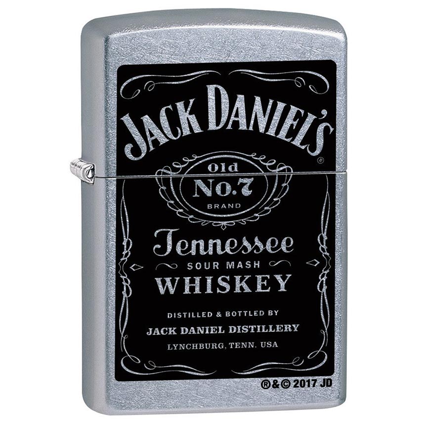 Zippo Windproof Lighter Jack L&M Daniel's Label Street Chrome Finish
