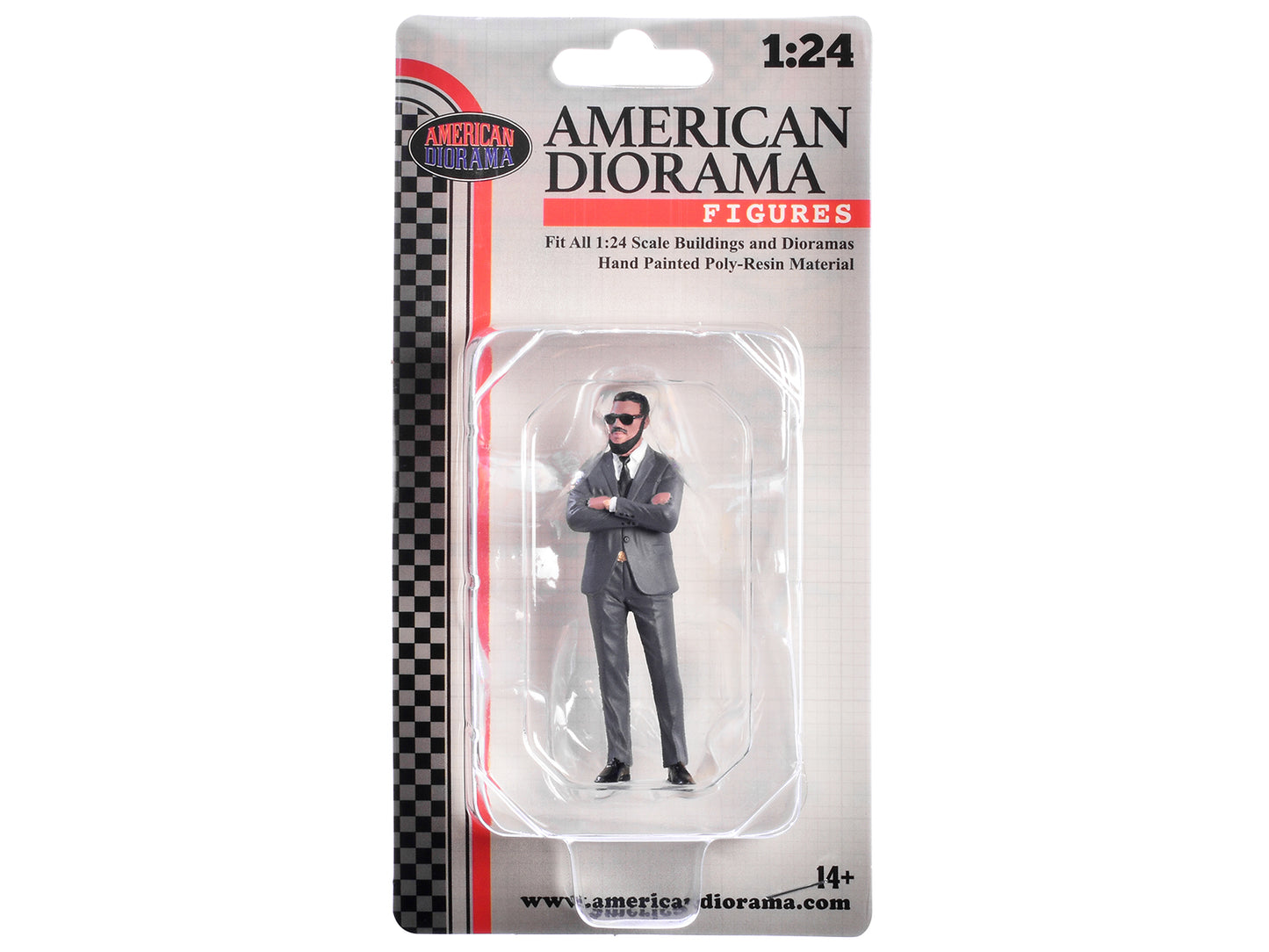 "Gentlemen's Club" Figure 2 for 1/24 Scale Models by American Diorama <h2>"Gentlemen's Diorama</h2> <p>High-quality diecast model car perfect collectors and enthusiasts. Features detailed interior ext