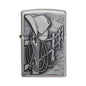 Zippo Windproof Lighter L&M Resting Cowboy Brushed Chrome