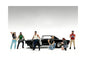 "Muscle Mechanics" 6 piece Figure Set for 1/18 Scale Models by American Diorama <h2>"Muscle Diorama</h2> <p>High-quality diecast model car perfect collectors and enthusiasts. Features detailed interio