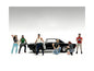 "Muscle Mechanics" 6 piece Figure Set for 1/24 Scale Models by American Diorama <h2>"Muscle Diorama</h2> <p>High-quality diecast model car perfect collectors and enthusiasts. Features detailed interio