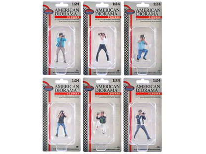 "Photographers" 6 piece Figure Set for 1/24 Scale Models by American Diorama <h2>"Photographers" Diorama</h2> <p>High-quality diecast model car perfect collectors and enthusiasts. Features detailed in