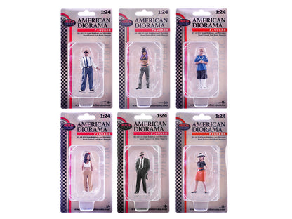 "Hanging Out 3" 6 piece Figure Set for 1/24 Scale Models by American Diorama