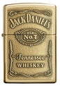 Zippo Windproof Lighter Jack Daniel's® L&M Label-Brass Emblem High Polish Brass