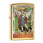 Zippo Saint Michael The Archangel Fusion - High Polish Brass