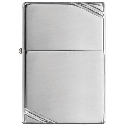 Zippo Windproof Lighter Vintage High Polish Chrome with Slashes