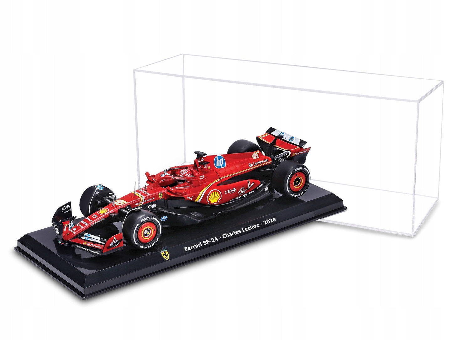 Ferrari SF-24 #16 Charles Leclerc Formula One F1 World Championship (2024) "Formula Racing" Series 1/24 Diecast Model Car by Bburago