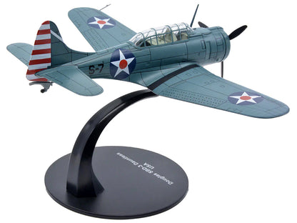 Douglass SBD-3 Dauntless Bomber Plane (United States Navy 1938) 1/72 T&y Diecast Model by Warbirds of WWII