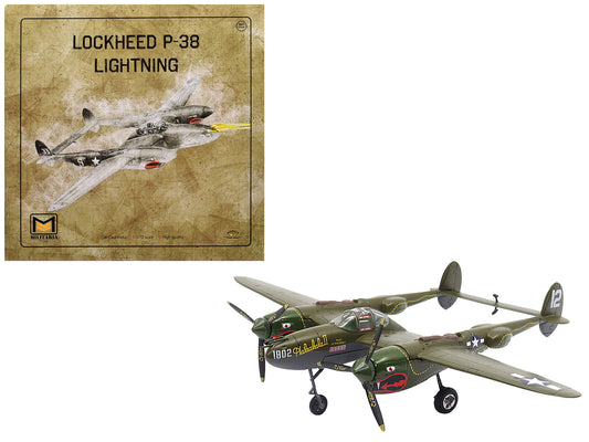 Lockheed P-38 Lightning Fighter Aircraft "Haleakala II 80th FG 459th FS Twin Dragons" (1944) United States Army Air Forces 1/72 T&y Diecast Model by Militaria Die Cast