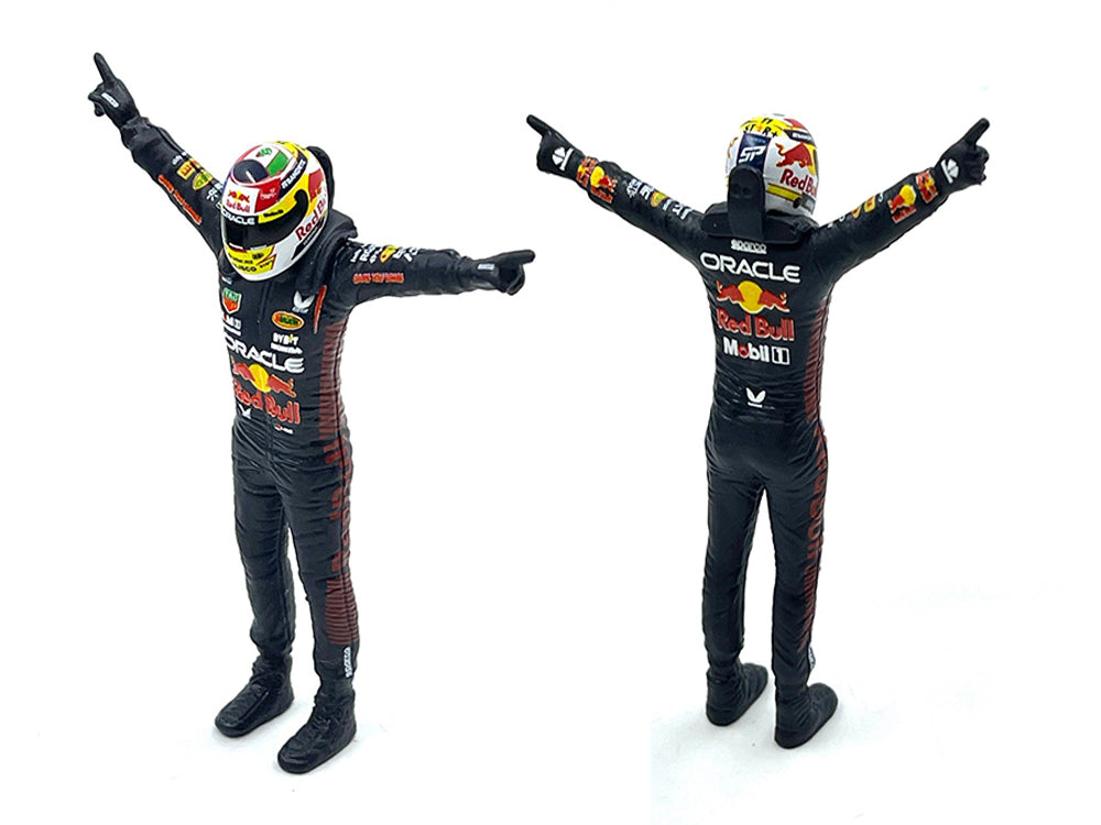 Red Bull Racing RB19 #11 Sergio Perez "Oracle" Formula One F1 Championship "Constructor Champions" (2023) with Driver Figure 1/24 T&y Diecast Model Car by Bburago