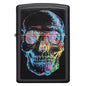 Zippo Windproof Lighter Zippo Colorfiul L&M Skull Black Matte Classic Case