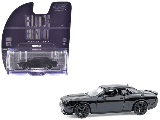 2016 Dodge Challenger R/T Hemi Black "Black Bandit" Series 30 1/64 T&y Diecast Model Car by Greenlight