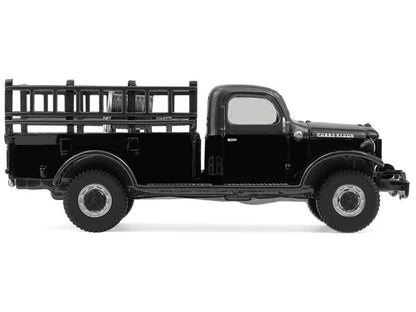 1946 Dodge Power Wagon Fire Truck Black "Black Bandit" Series 30 1/64 Diecast Model Car by Greenlight