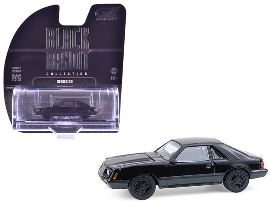 1979 Ford Mustang Fastback Black "Black Bandit" Series 30 1/64 T&y Diecast Model Car by Greenlight
