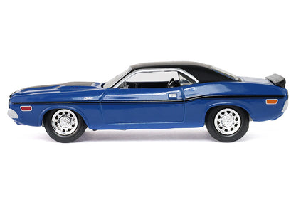 1970 Dodge Challenger Blue with Black Top "America 250 Edition" "Anniversary Collection" Series 18 1/64 Diecast Model Car by Greenlight