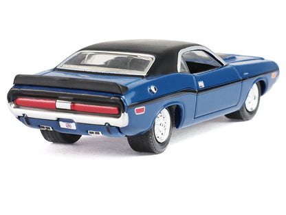1970 Dodge Challenger Blue with Black Top "America 250 Edition" "Anniversary Collection" Series 18 1/64 Diecast Model Car by Greenlight