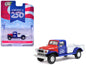 1946 Dodge Power Wagon Pickup Truck Red White and Blue "America 250 Edition" "Anniversary Collection" Series 18 1/64 T&y Diecast Model Car by Greenlight