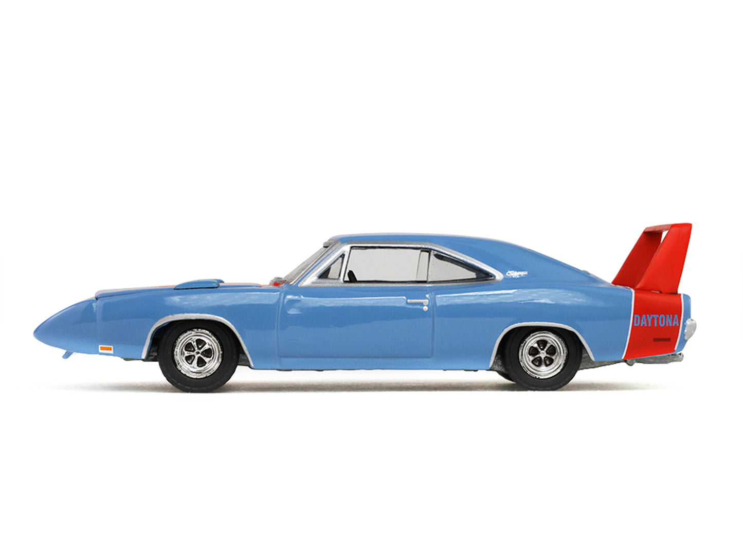 1969 Dodge Charger Daytona Blue with Red Stripes "America 250 Edition" "Anniversary Collection" Series 18 1/64 T&y Diecast Model Car by Greenlight