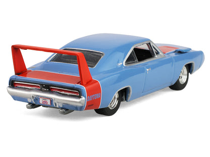 1969 Dodge Charger Daytona Blue with Red Stripes "America 250 Edition" "Anniversary Collection" Series 18 1/64 T&y Diecast Model Car by Greenlight