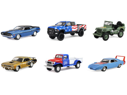 "Anniversary Collection" Series 18 Set of 6 pieces "America 250 Edition" 1/64 T&y Diecast Model Cars by Greenlight