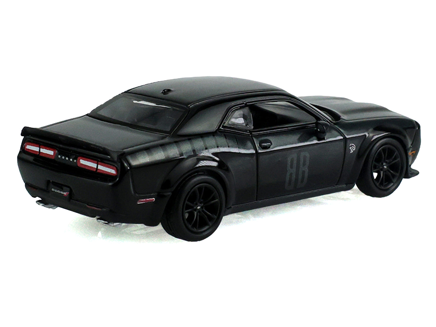 2017 Dodge Challenger SRT Hellcat Widebody Black "Black Bandit" Series 31 1/64 T&y Diecast Model Car by Greenlight