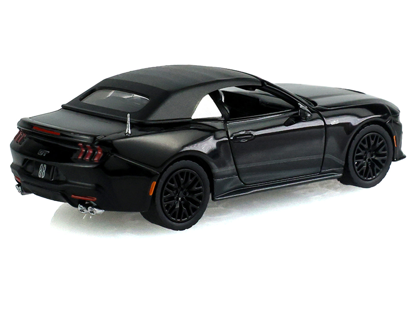 2024 Ford Mustang GT Convertible Black "Black Bandit" Series 31 1/64 T&y Diecast Model Car by Greenlight