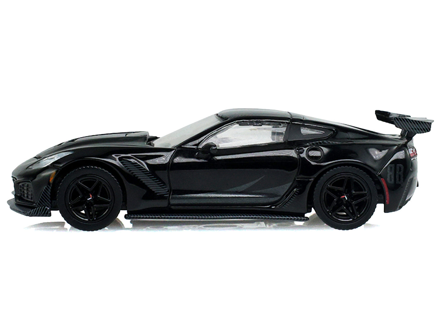2019 Chevrolet Corvette ZR1 Black "Black Bandit" Series 31 1/64 T&y Diecast Model Car by Greenlight