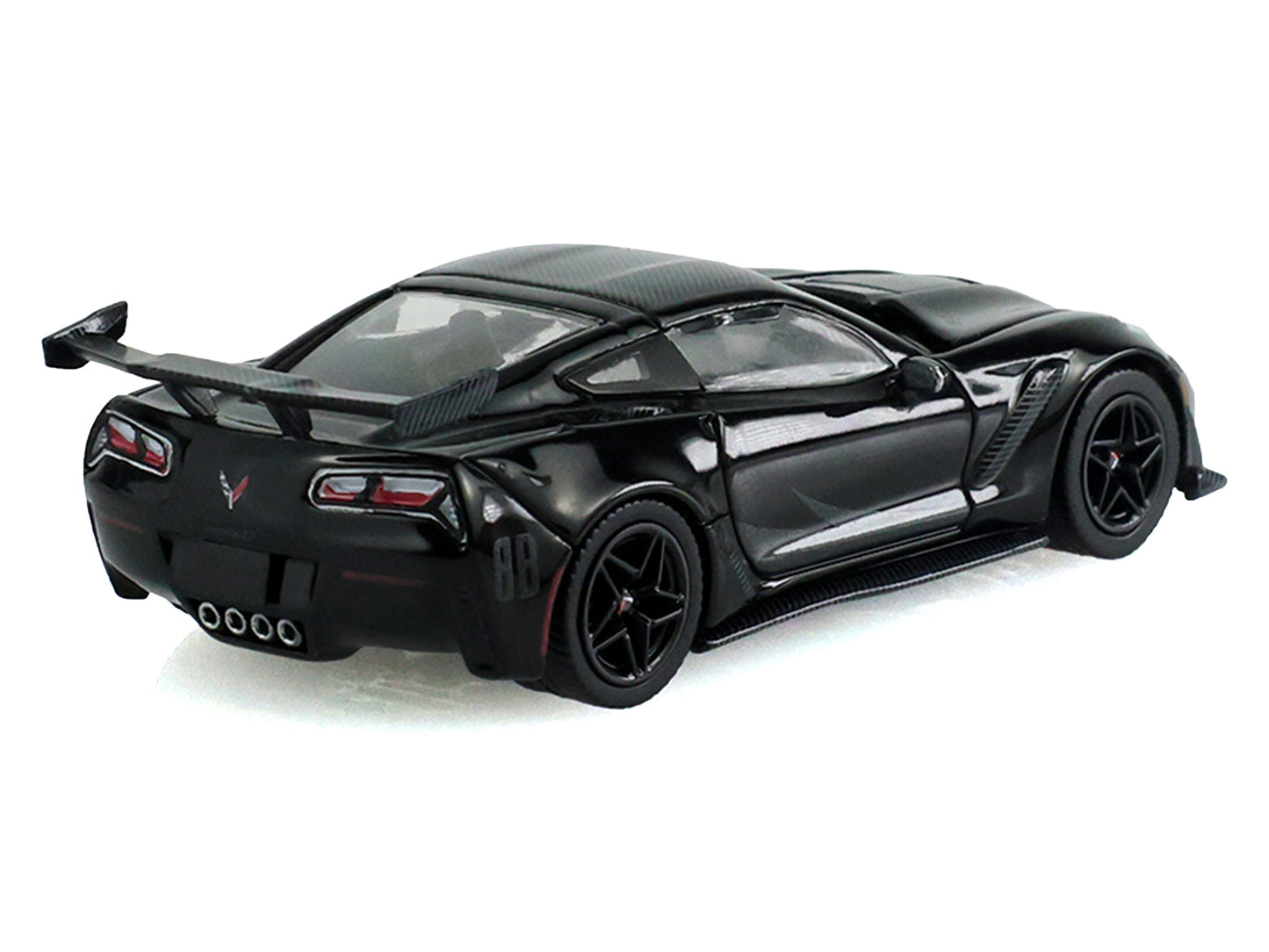 2019 Chevrolet Corvette ZR1 Black "Black Bandit" Series 31 1/64 T&y Diecast Model Car by Greenlight
