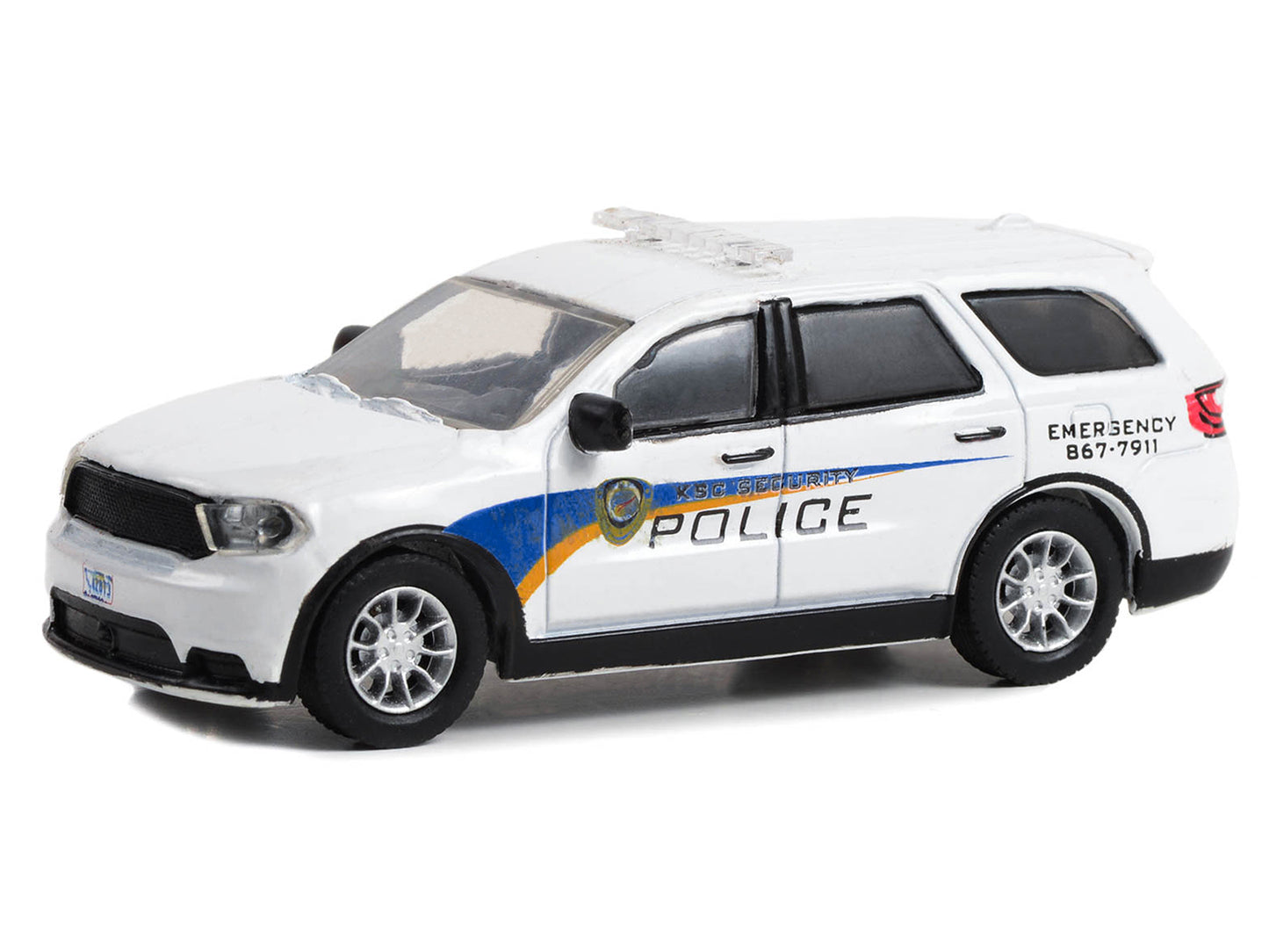 GreenLight 2017 Dodge Durango "Kennedy Space Center (KSC) Security Police Traffic Enforcement" White with Graphics "Hobby Exclusive" Series 1/64 Diecast Model Car by <h2>2017 Greenlight</h2> <p>High-q