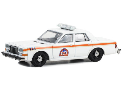 GreenLight 1983 Dodge Diplomat "NYC EMS (City of New York Emergency Medical Service)" White with Orange Stripes "First Responders - Hobby Exclusive" Series 1/64 Diecast Model Car by <h2>1983 Greenligh