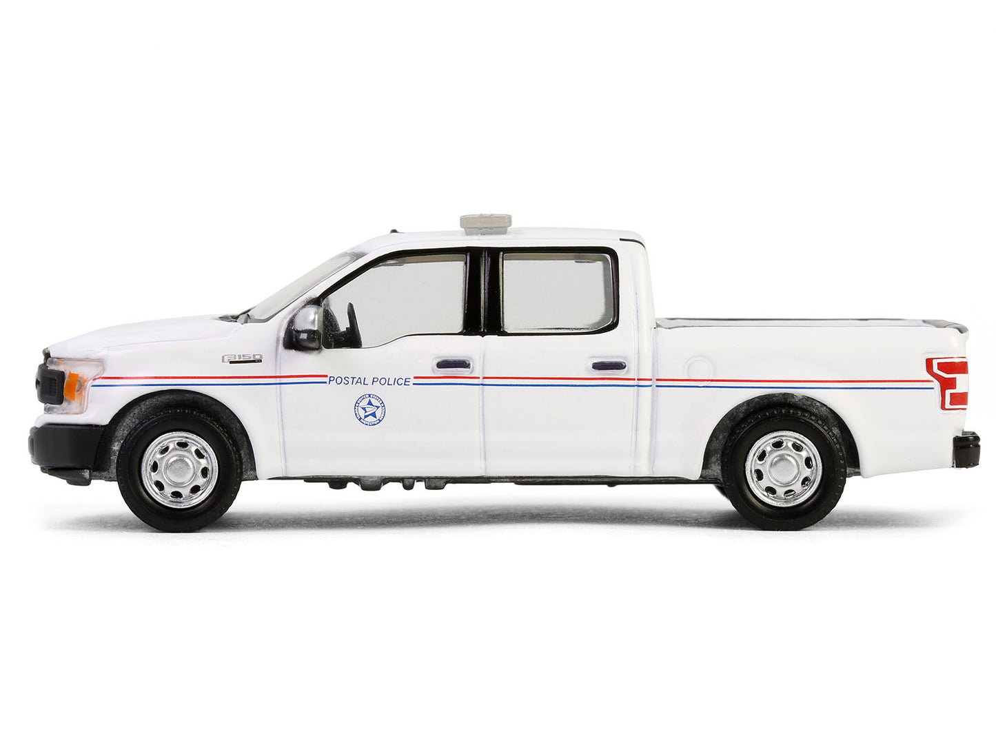 GreenLight 2020 Ford F-150 XL Pickup Truck "United States Postal Service (USPS) Police" White with Red and Blue Stripes "Hobby Exclusive" Series 1/64 Diecast Model Car by <h2>2020 Greenlight</h2> <p>H