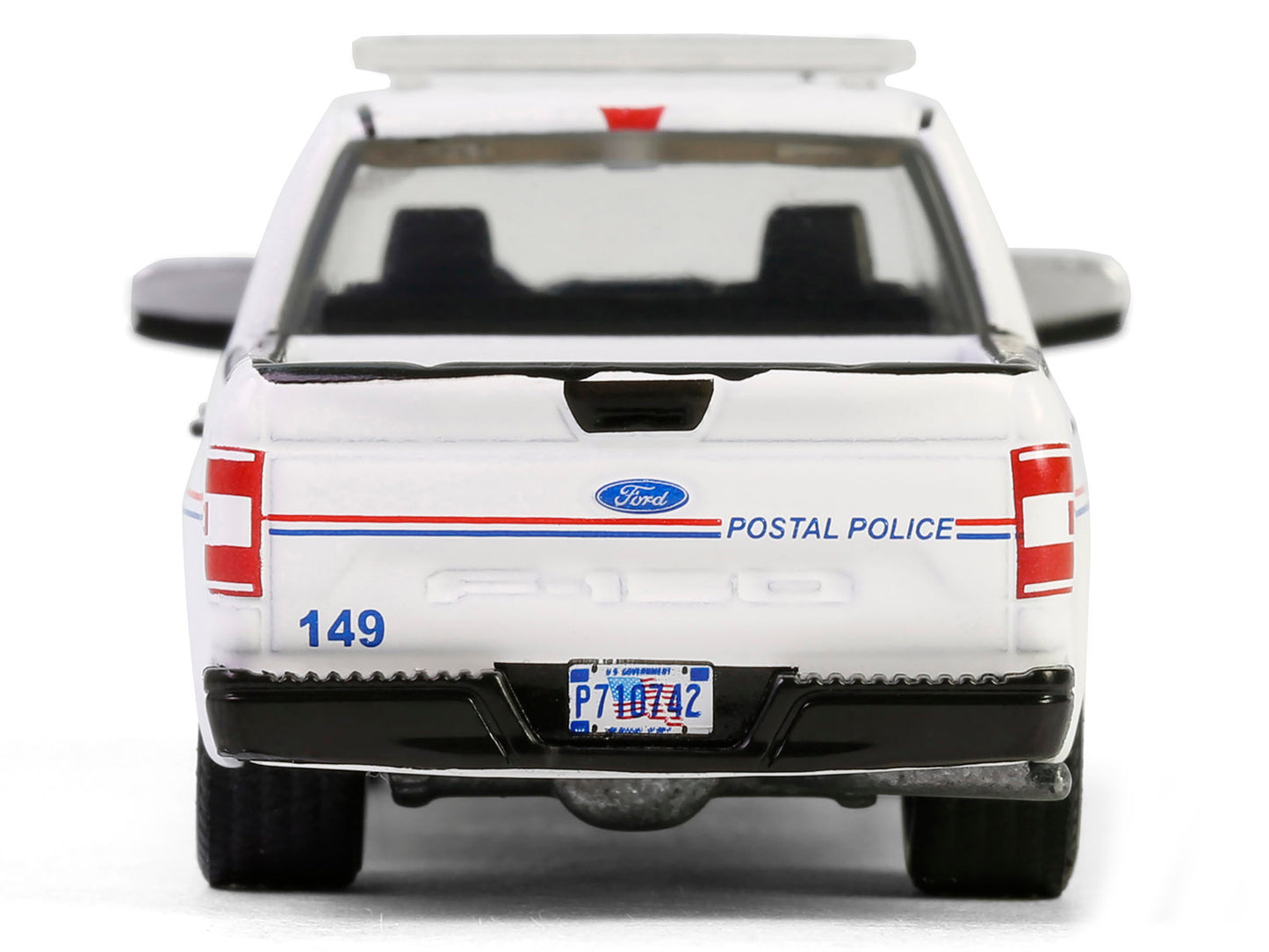 GreenLight 2020 Ford F-150 XL Pickup Truck "United States Postal Service (USPS) Police" White with Red and Blue Stripes "Hobby Exclusive" Series 1/64 Diecast Model Car by <h2>2020 Greenlight</h2> <p>H
