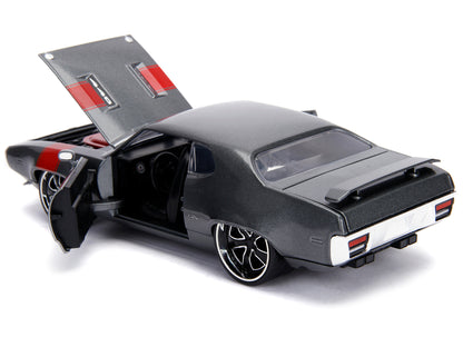 1972 Plymouth GTX 440 Metallic Gray with Red Stripe "Bigtime Muscle" 1/24 Diecast Model Car by Jada <h2>1972 Jada</h2> <p>High-quality perfect for collectors and enthusiasts. Features detailed interio