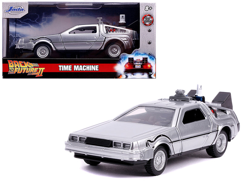 DeLorean DMC (Time Machine) Silver "Back to the Future Part II" (1989) Movie "Hollywood Rides" Series 1/32 Diecast Model Car by Jada <h2>DeLorean Jada</h2> <p>High-quality perfect for collectors and e