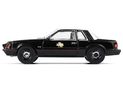 GreenLight 1982 Ford Mustang SSP "Texas Department of Public Safety Highway Patrol" Black with White Hood and Top "Hobby Exclusive" Series 1/64 Diecast Model Car by <h2>1982 Greenlight</h2> <p>High-qu