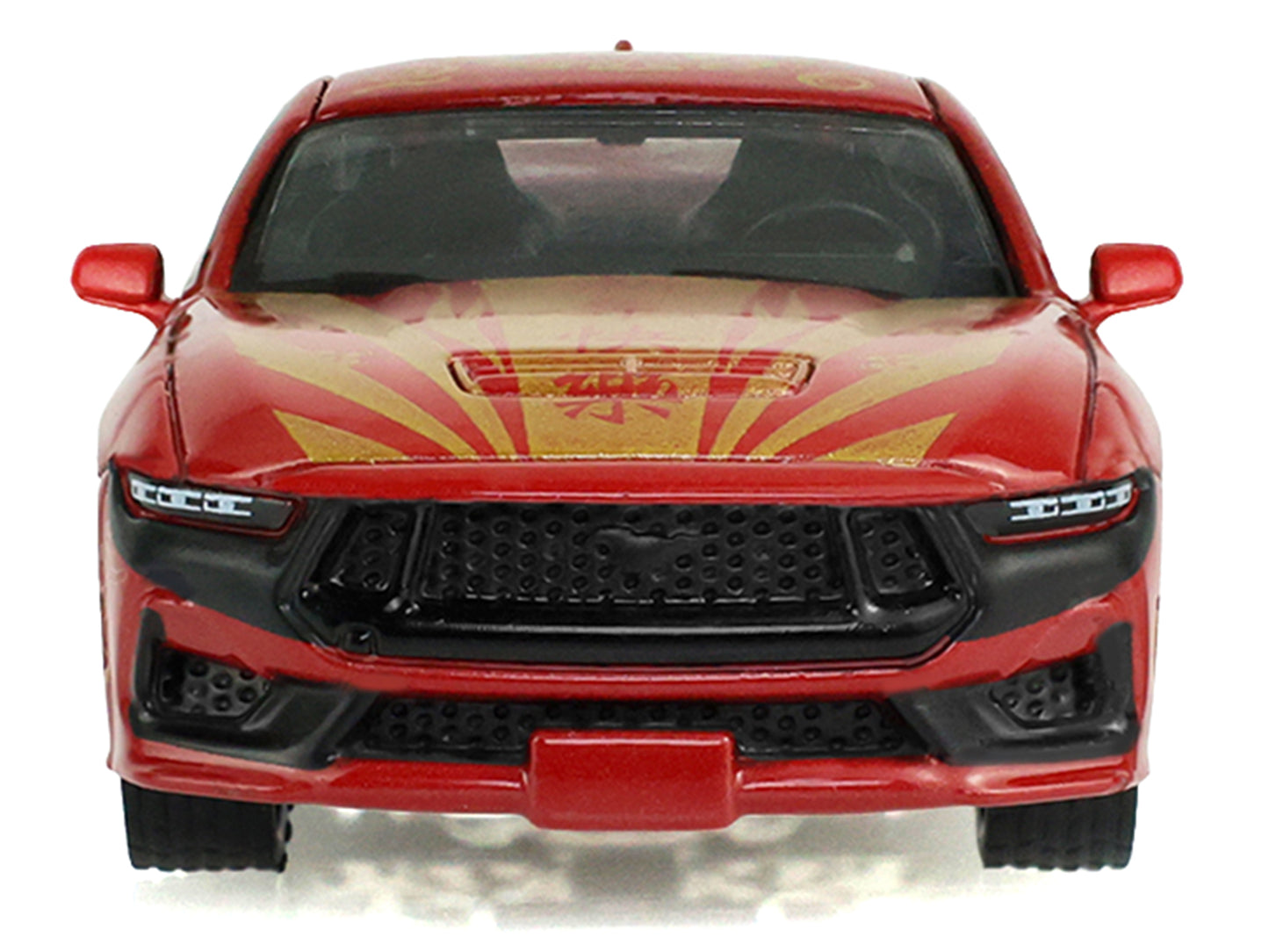 GreenLight 2024 Ford Mustang Dark Horse "Chinese Zodiac 2026 Year of the Horse" Red with Gold Graphics "Hobby Exclusive" Series 1/64 Diecast Model Car by <h2>2024 Greenlight</h2> <p>High-quality perfe