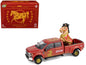 GreenLight 2022 Ford F-450 Dually Pickup Truck "Chinese Zodiac 2026 Year of the Horse" Red with Gold Graphics and Horse Figure "Hobby Exclusive" Series 1/64 Diecast Model Car by <h2>2022 Greenlight</h