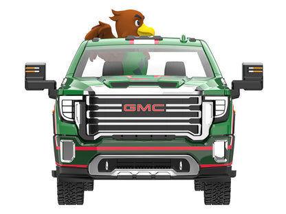 2022 GMC Sierra 3500 HD Pickup Truck Green with Mexican Soccer Graphics with Eagle Figure "International Soccer Celebration '26" Series 1/64 Diecast Model Car by Greenlight