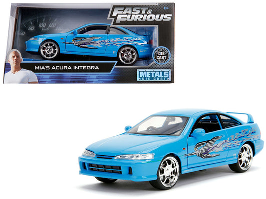 Mia's Acura Integra RHD Blue Movie 1/24 Diecast Model Car - Jada