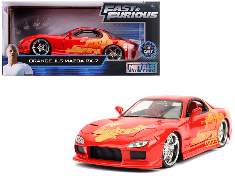 Orange Julius' Mazda RX-7 "Fast & Furious" Movie 1/24 Diecast Model Car by Jada <h2>Orange Jada</h2> <p>High-quality perfect for collectors and enthusiasts. Features detailed interior exterior craftsm